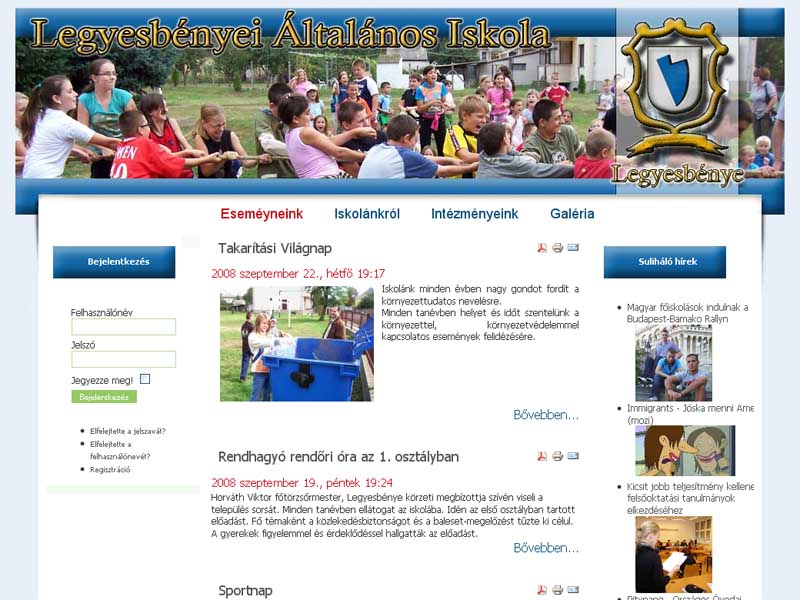 Klikkeljen ide a Legyesbényei Általános Iskola honlapjának a megtekintéséhez!