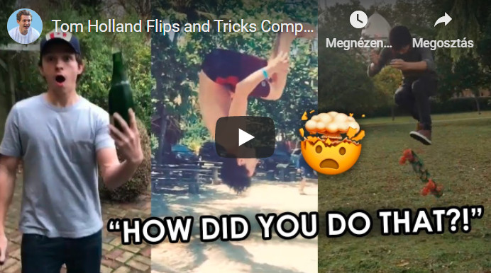 Tom Holland flipek és trükkök összeállítása – Videó 3 perc