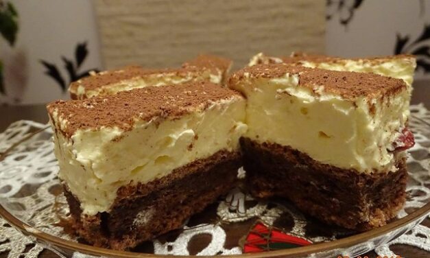 Vaníliás szelet amivel bárkit lenyűgözhetsz! Már a látványa is fenséges!